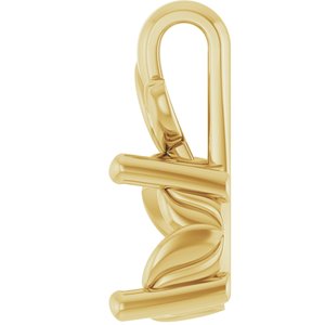 18K Yellow Gold 7 mm Round Charm/Pendant Mounting – image 6
