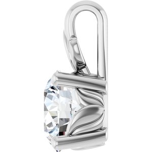 Platinum 7 mm Round Charm/Pendant Mounting – image 5