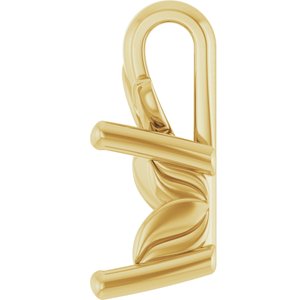 14K Yellow Gold 5 mm Square Charm/Pendant Mounting – image 6