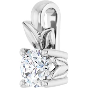 Continuum Sterling Silver 3.75 mm Round Charm/Pendant Mounting – image 3