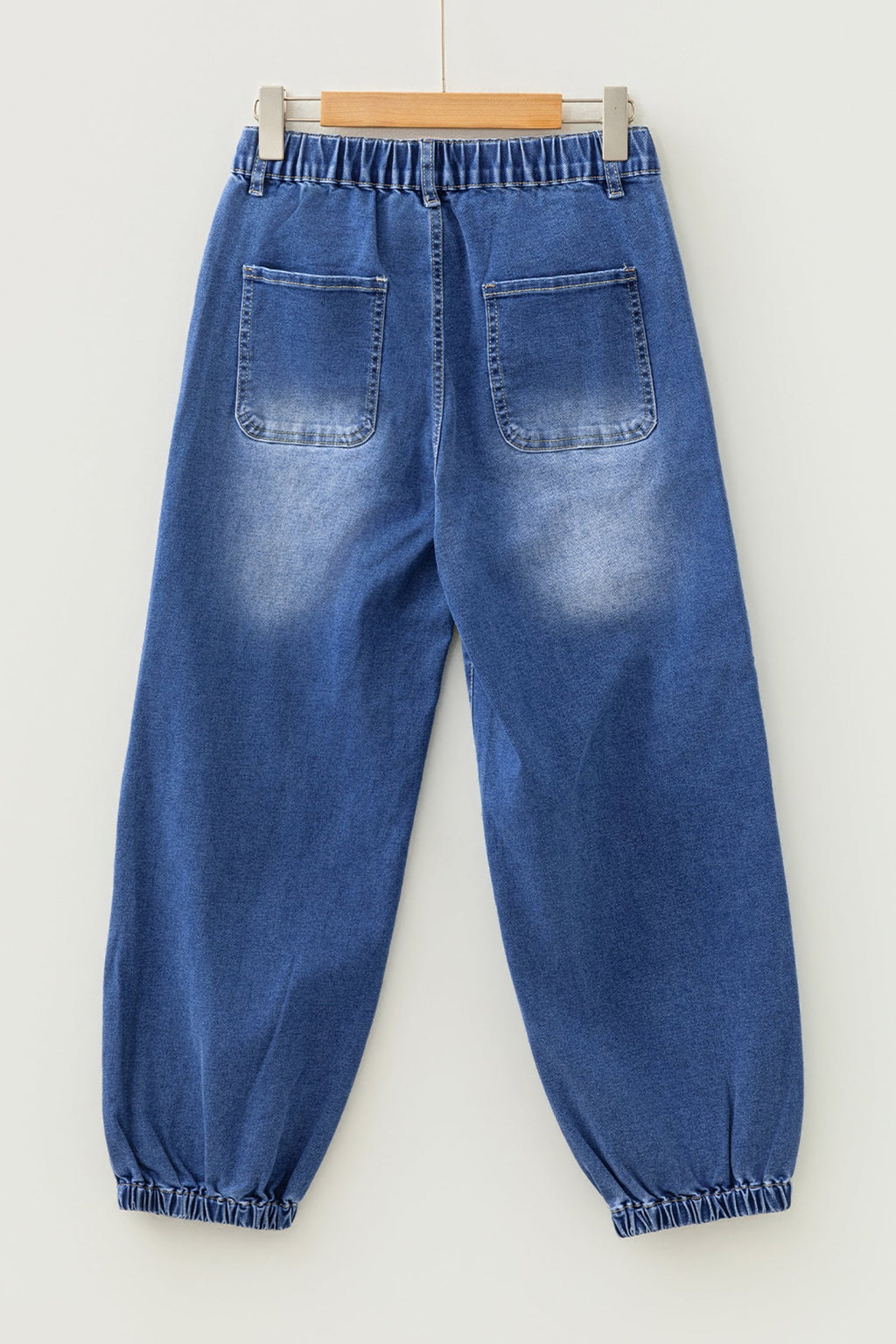4 Buttons Front Tapered Loose Fit Jeans