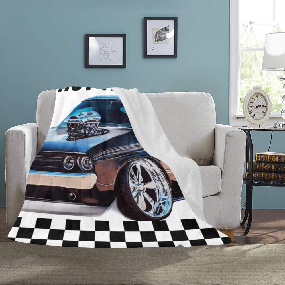 Hot Rod Muscle Car Ultra-Soft Micro Fleece Blanket - 50" x 60" (Made in USA)