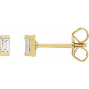 14K Yellow Gold .08 CTW Lab-Grown Diamond Earrings
