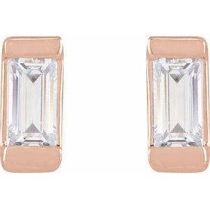 14K Rose Gold .08 CTW Lab-Grown Diamond Earrings