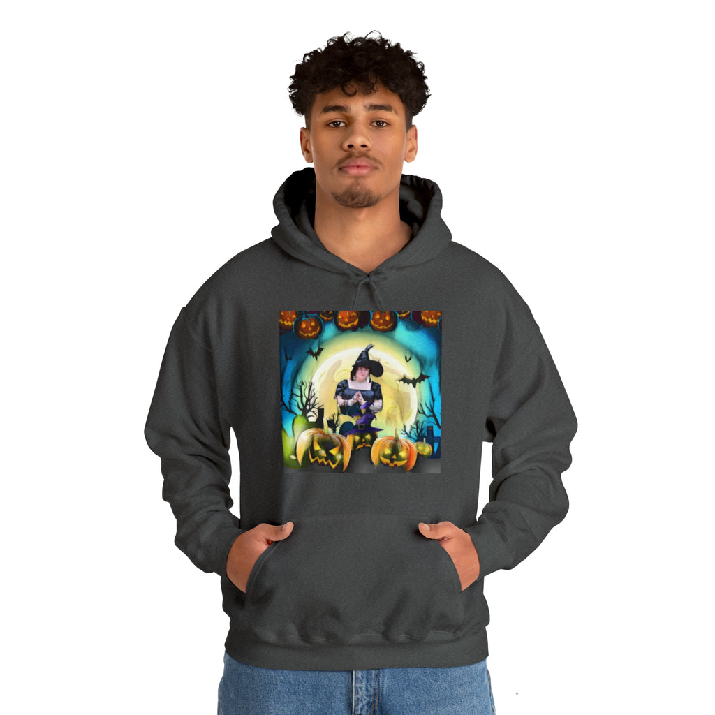 Scary Witch Unisex Heavy Blend™ Hooded Sweatshirt up to 5XL