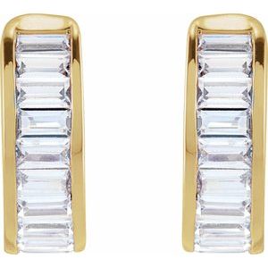 14K Yellow Gold 3/4 CTW Lab-Grown Diamond Ear Cuff – image 2