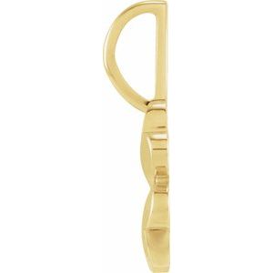 18K Yellow Gold-Plated Sterling Silver Four-Leaf Clover Charm/Pendant – image 5