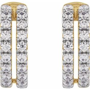 14K Yellow Gold 1/2 CTW Lab-Grown Diamond Ear Cuff