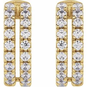 14K Yellow Gold 1/2 CTW Lab-Grown Diamond Ear Cuff – image 2
