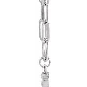 14K White Gold 1/10 CT Natural Diamond Micro Bezel-Set 16" Necklace