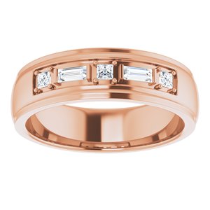 14K Rose 1/4 CTW Lab-Grown Diamond Band