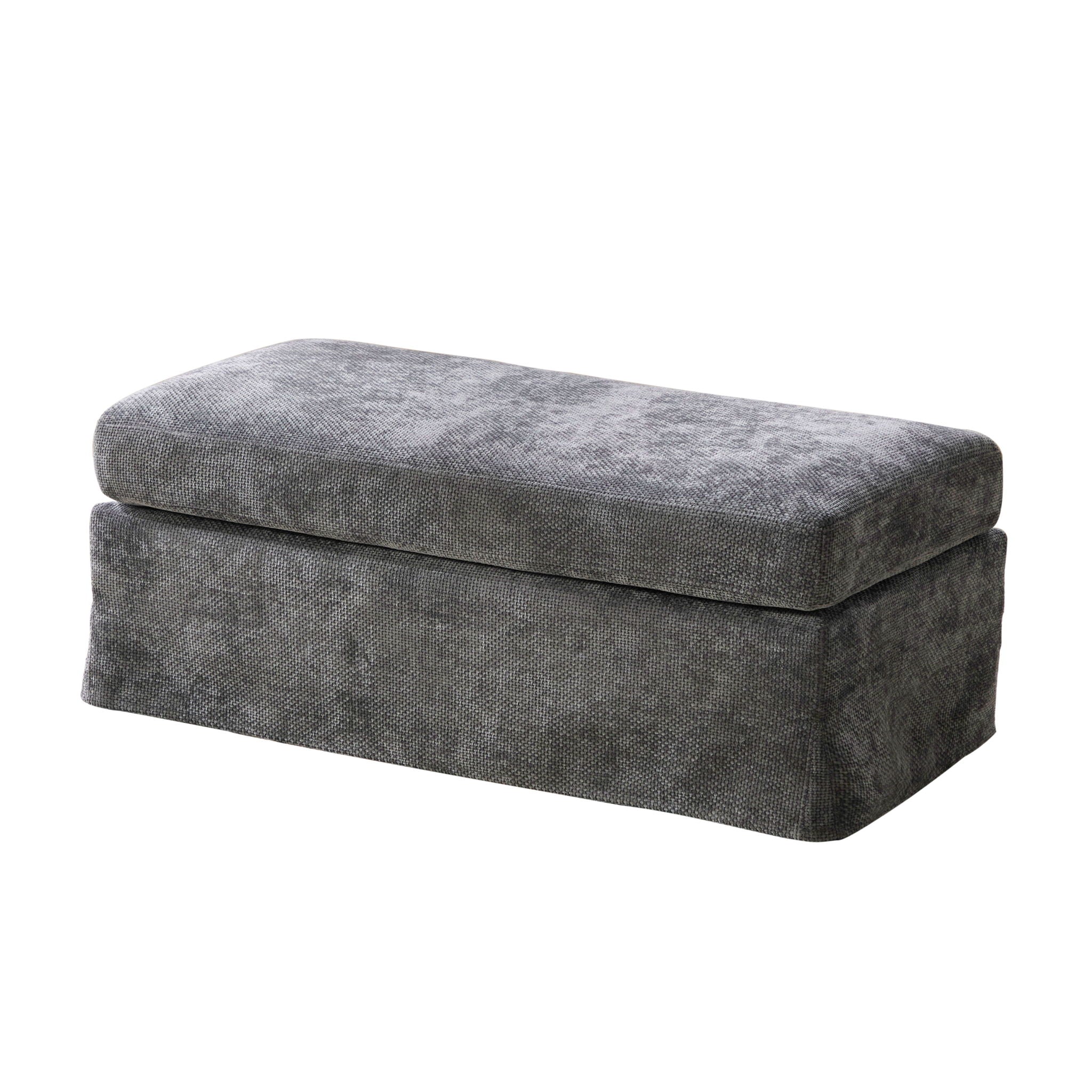 Ottoman Foot Stool With Metal Legs