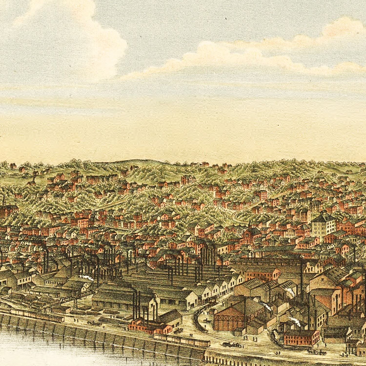 Vintage Map of McKeesport, Pennsylvania 1893