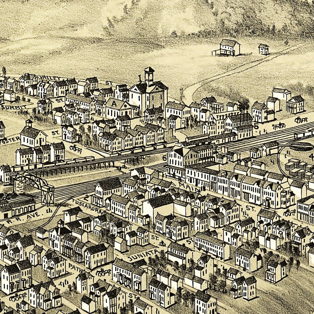 Vintage Map of Patterson, Pennsylvania 1895