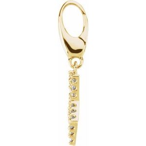 14K Yellow Gold 1/8 CTW Natural Diamond Star Charm/Pendant – image 2