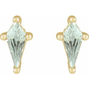 Kite 4-Prong Stud Earrings