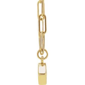 14K Yellow Gold 1/6 CT Natural Diamond Micro Bezel-Set 18" Necklace
