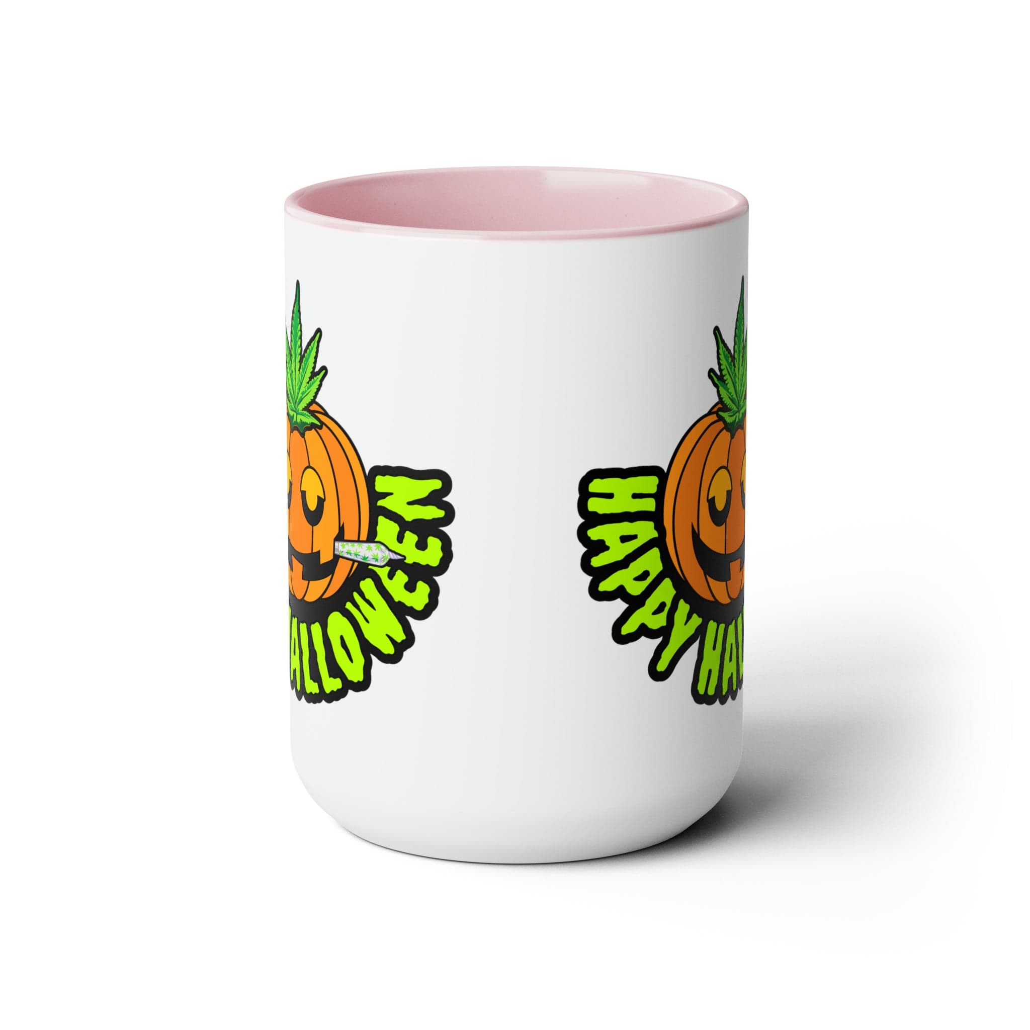 Happy Halloween Pumpkin Stoner 15oz Coffee Mug