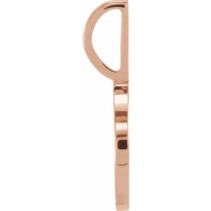 14K Rose Gold .01 CTW Natural Diamond Engravable Paw Print Charm/Pendant – image 2