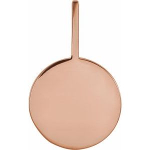 14K Rose Gold .01 CTW Natural Diamond Engravable Paw Print Charm/Pendant – image 3