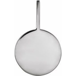 14K White Gold Engravable Accented Paw Print Charm/Pendant Mounting – image 3