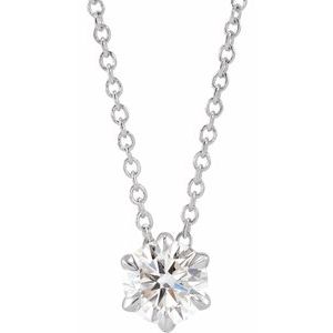 Solitaire Necklace or Slide Pendant