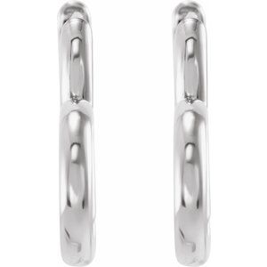 Hinged Heart Huggie Earrings