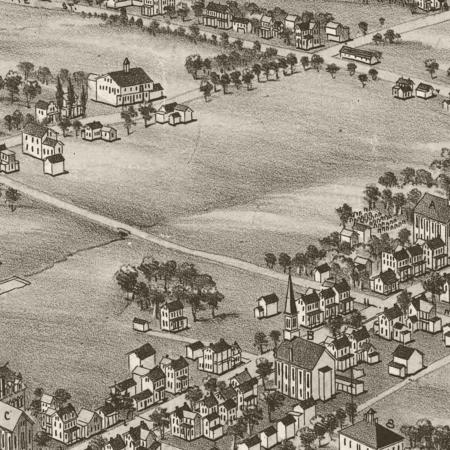 Vintage Map of Millersville, Pennsylvania 1894