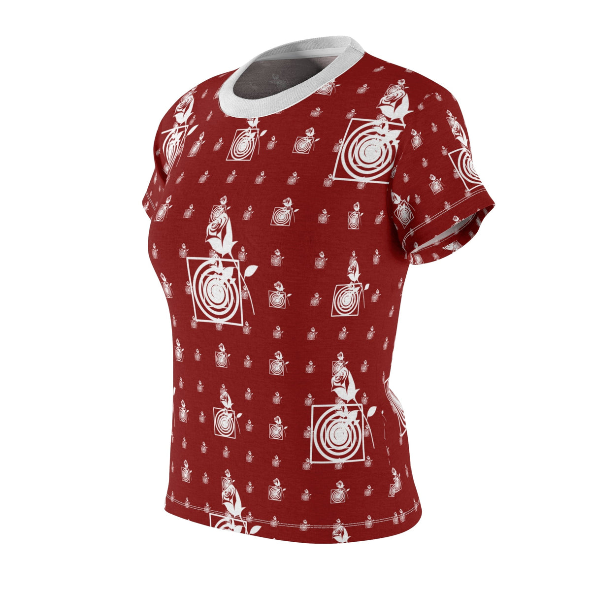 Rose Garden Women's Floral Design Top Boho Style Shirt