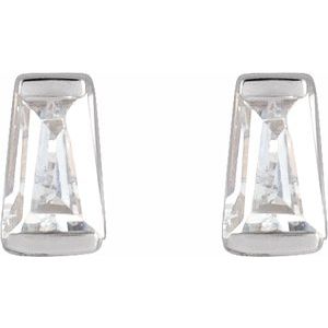 14K White Gold 1/8 CTW Lab-Grown Diamond Channel-Set Earrings – image 2