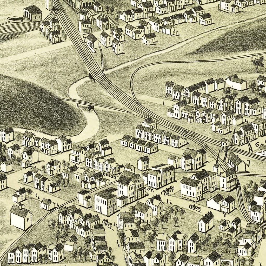 Vintage Map of Miner's Mills & Mill Creek, Pennsylvania 1892