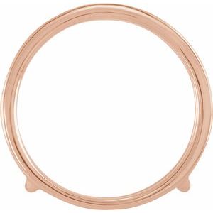 14K Rose 1/5 CTW Natural Diamond Ring Guard