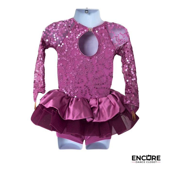 Sequin & Lace Elegance Biketard