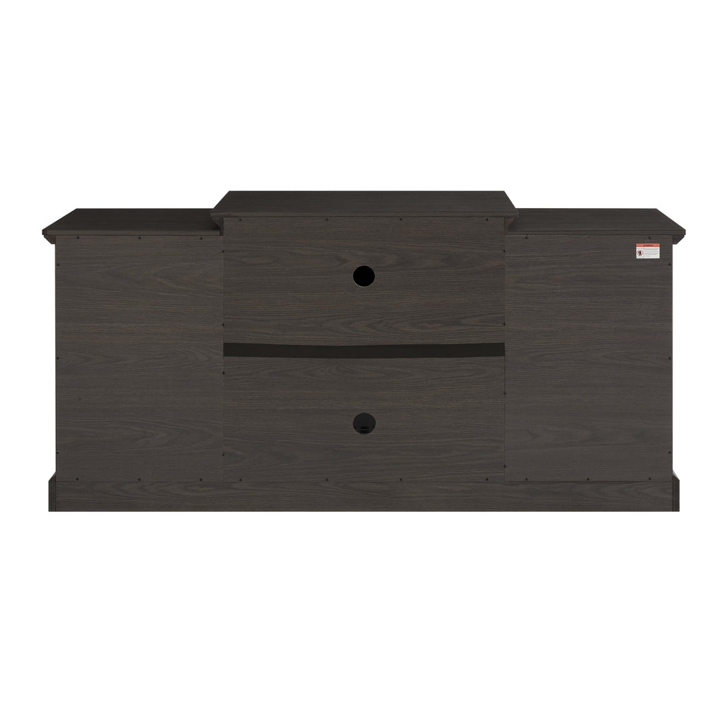 Media Console Table with Large Storage Cabinet,with 23' Fireplace Insert, for TV Up to 70'', Modern TV Media Entertaionment Stand,  Grey