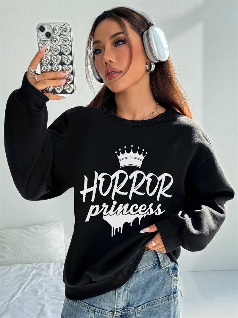 Women's Horror Princess Long Sleeve Sweatshirt