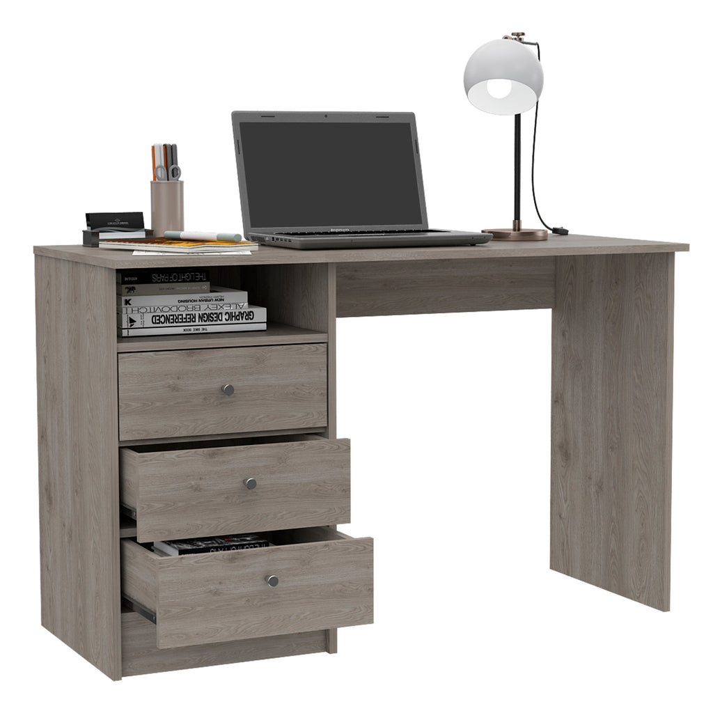 Andalucia 3 Drawer Computer Desk, One Shelf