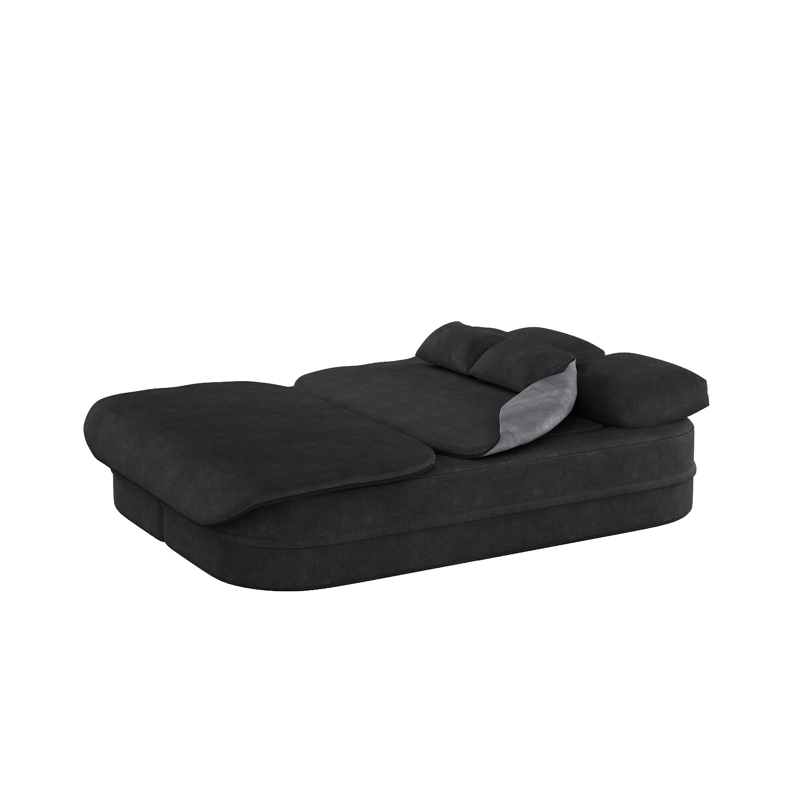 75''2-in-1 Foldable Sofa,Convertible Sleeper Foam Sofa Bed with Multi Functional Blanket, Chenille Floor folding sofa bed,  Floor Sofa Lounge Sofa for Living Room Bedroom Lounge Studio