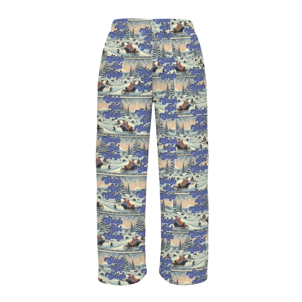 Sleigh Girl Blue Women's Flannel Pajama Pants (Made in USA)