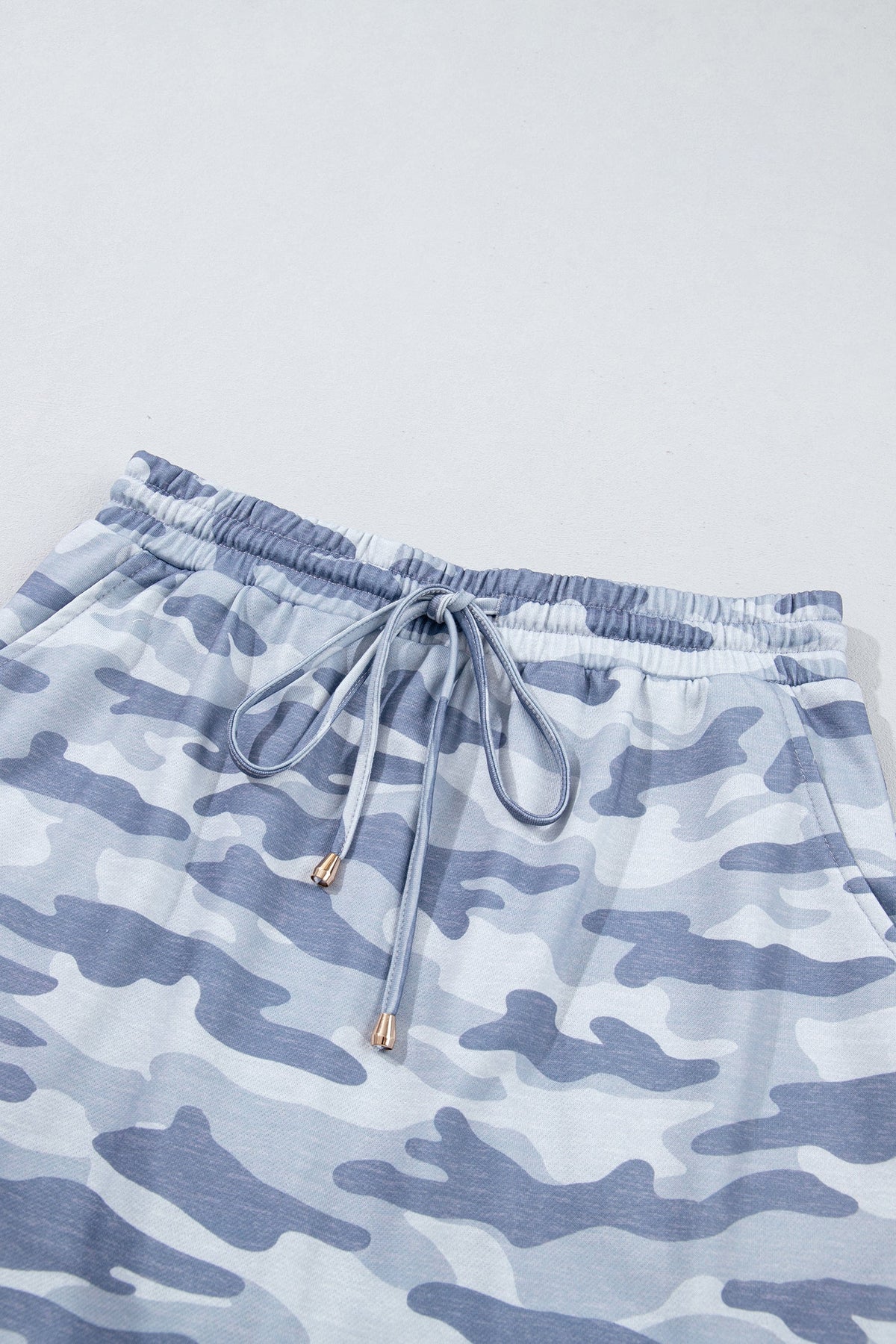 WWJD Camo Letter Print Long Sleeve Top & Skort Set