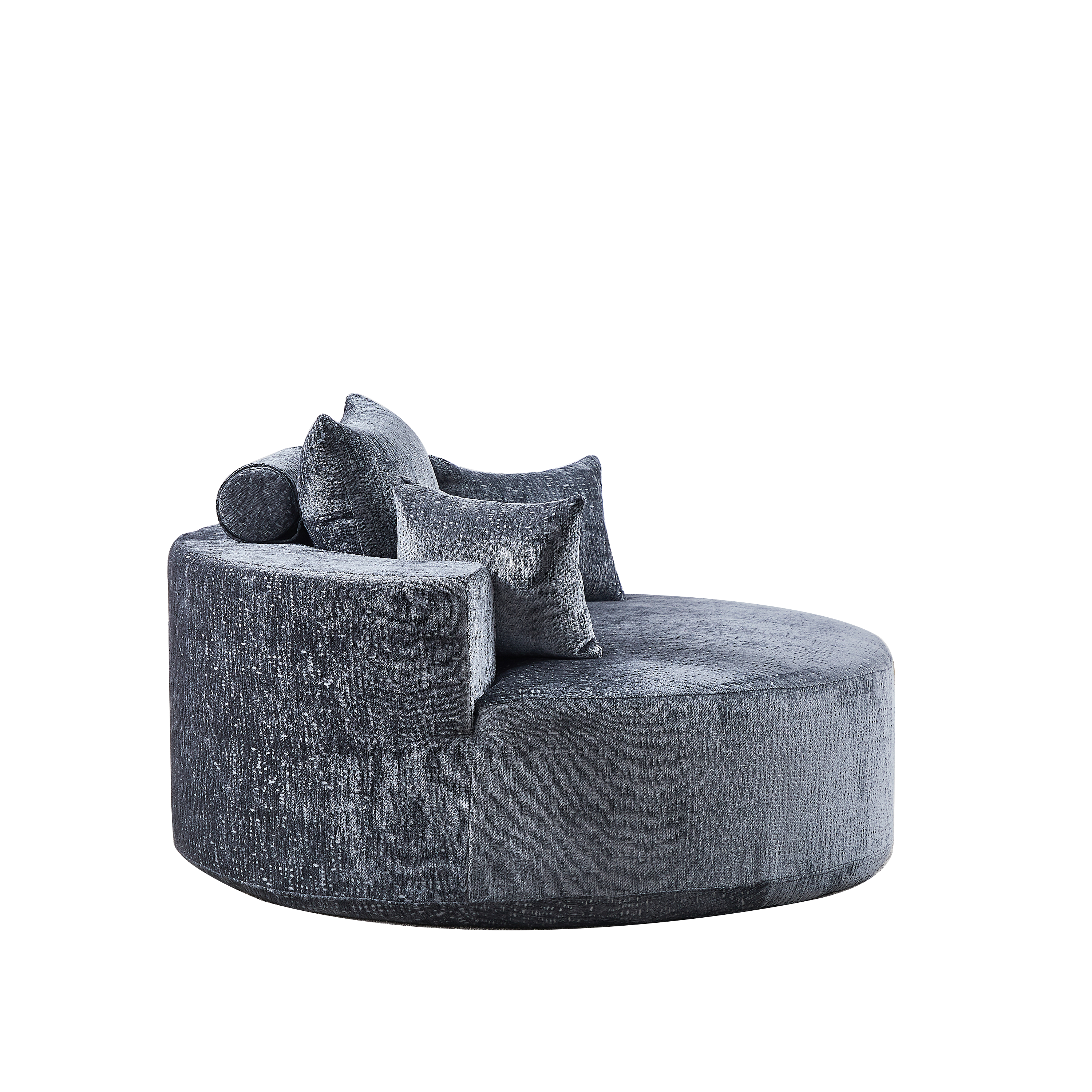 55''L Chenille Sponge single sofa,No Assembly Required,Fluffy Modern Sleeper Chair for Living room, Bedroom, Lounge and Projection Room(Not a swivel chair.)