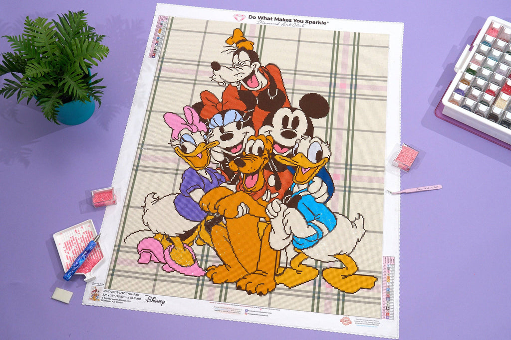 Diamond Art Club – True Pals Licensed Disney Diamond Painting (Square Drill, 22" x 28")