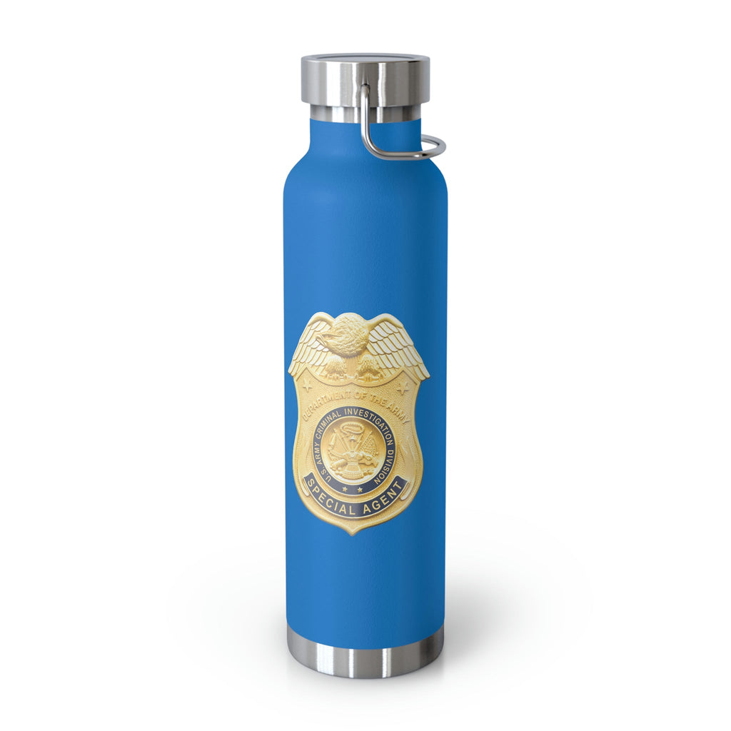 Army CID Badge and Seal - Copper Vacuum Insulated Bottle, 22oz