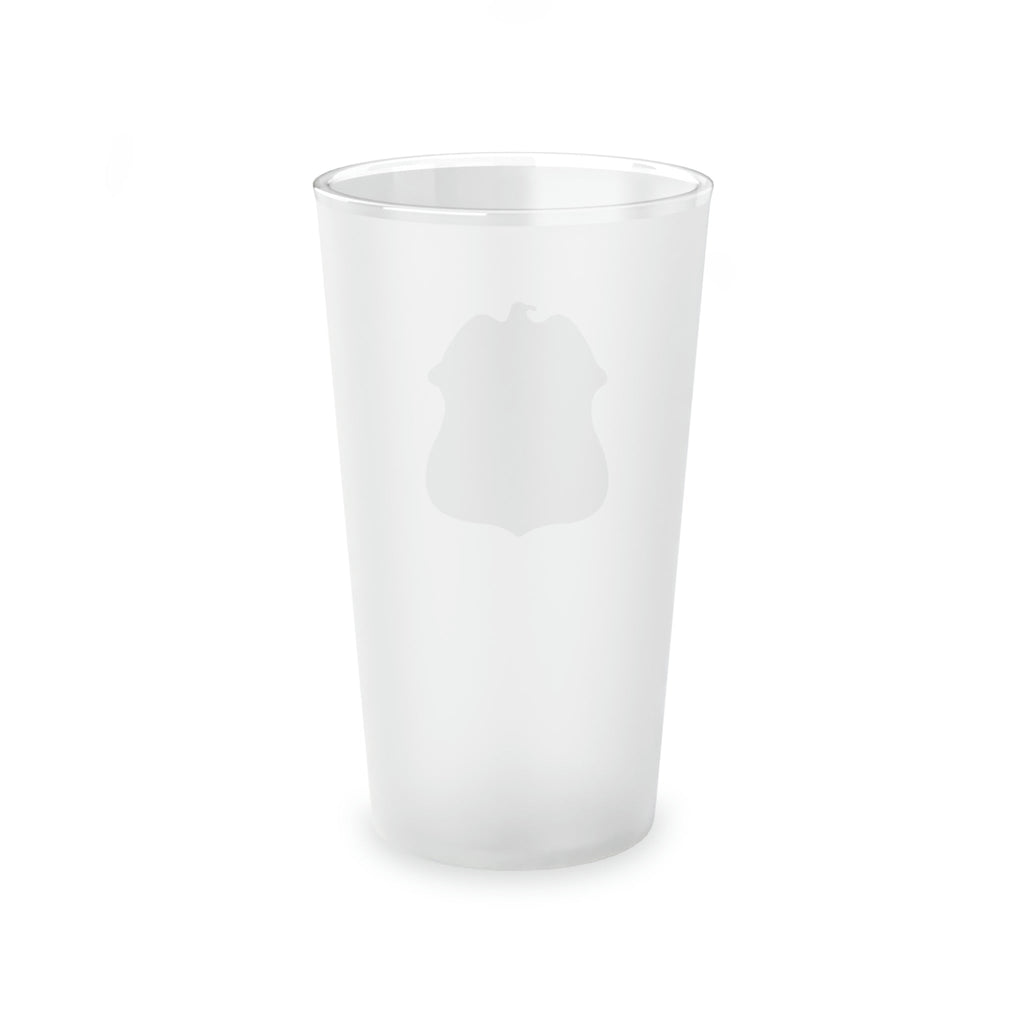 DCIS Badge Frosted Pint Glass, 16oz