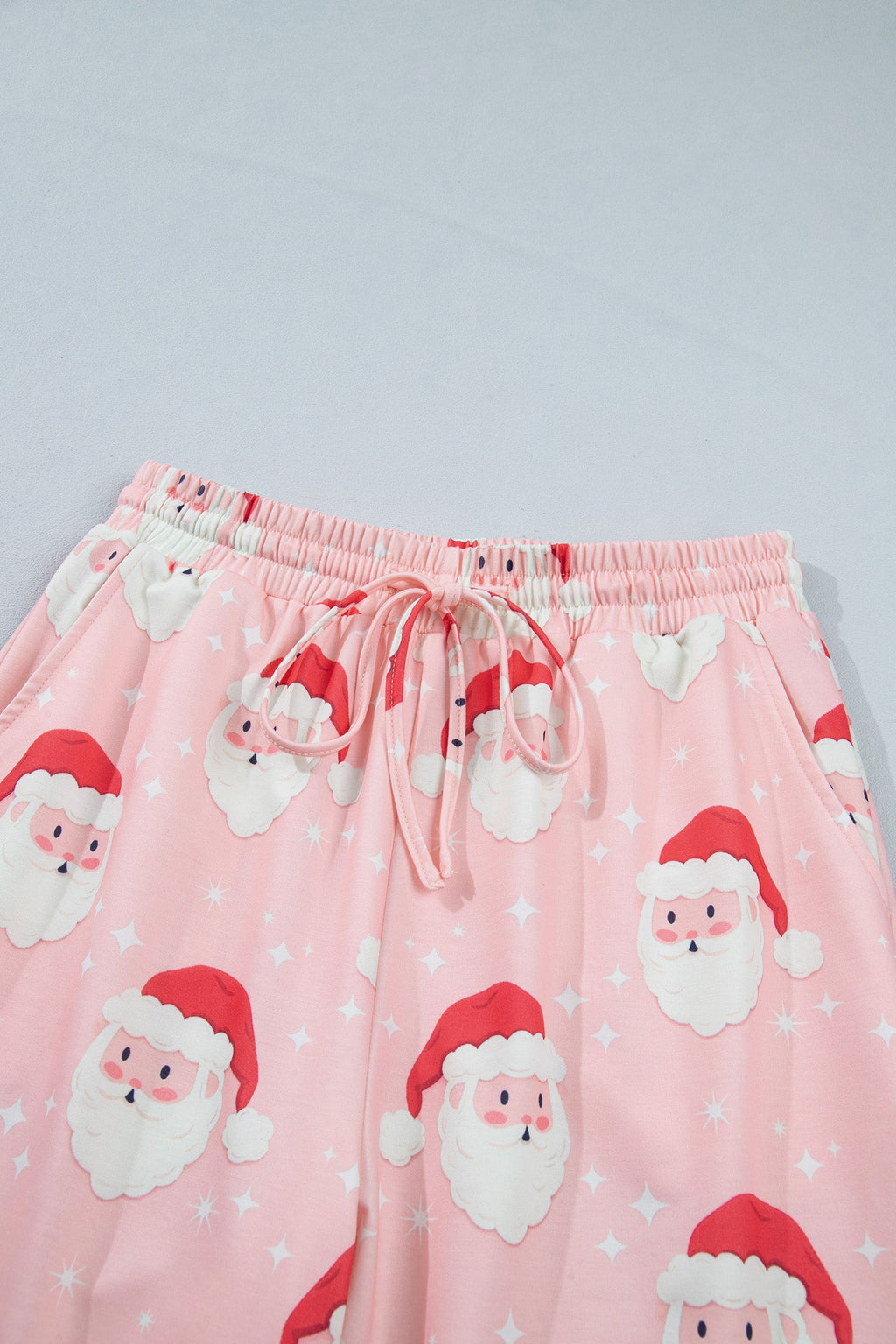 Christmas Santa Raglan Top & Pants Pajama Set