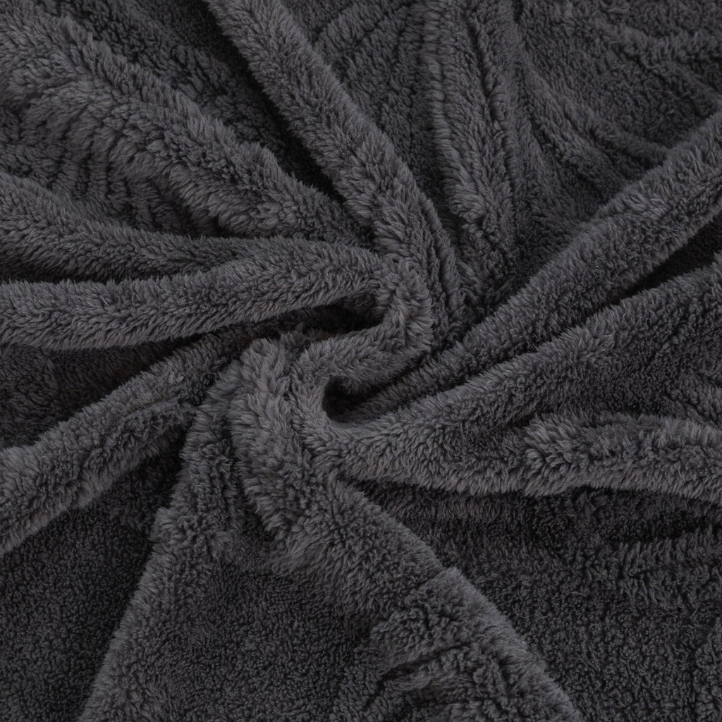 Luxury 3D Butterfly Jacquard Sofa Throw Blanket, Ultra-Soft Plush Fleece Couch Cover