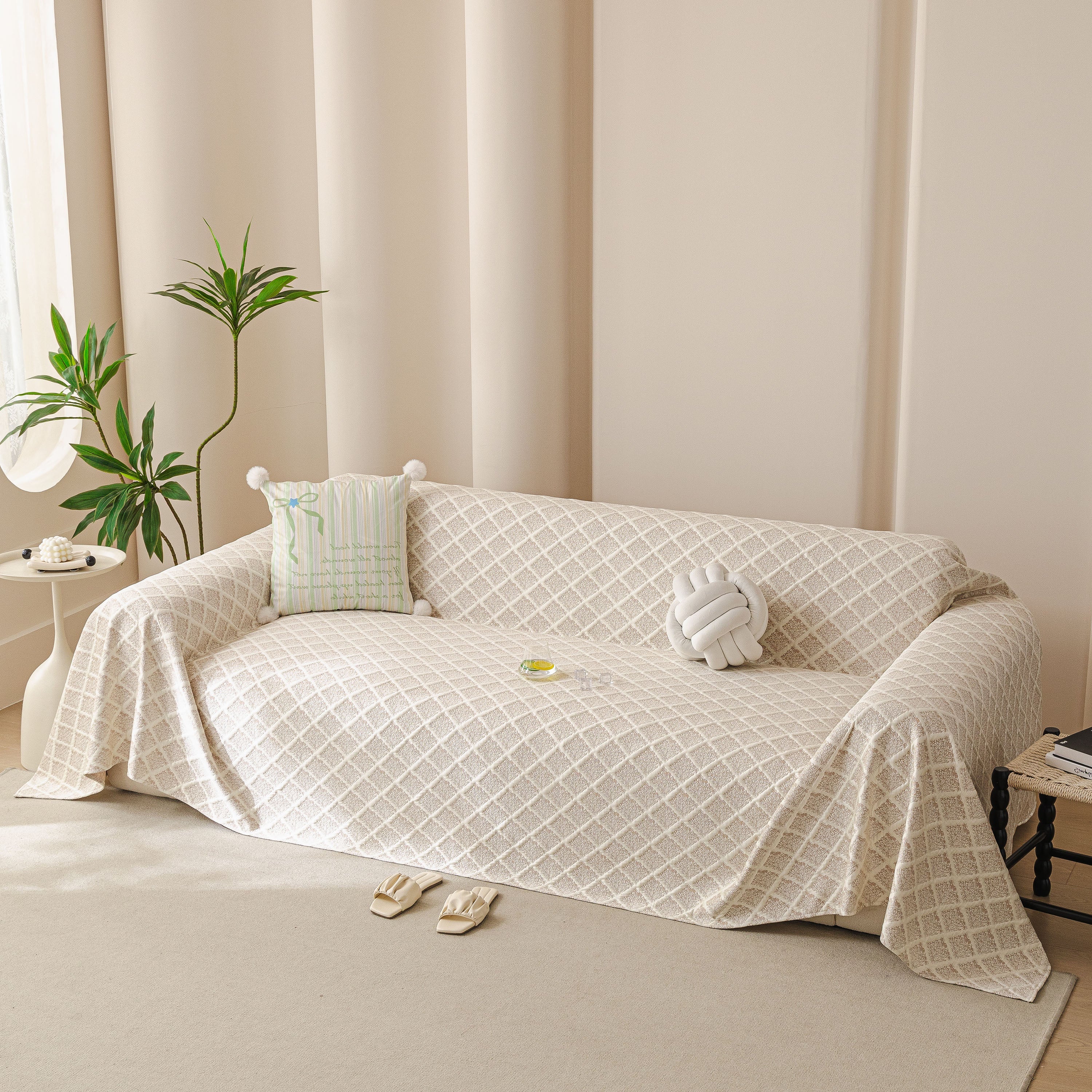 Cooling Couch Cover Throw, Washable Breathable Summer Bed Cover Sofa Protector Covers
