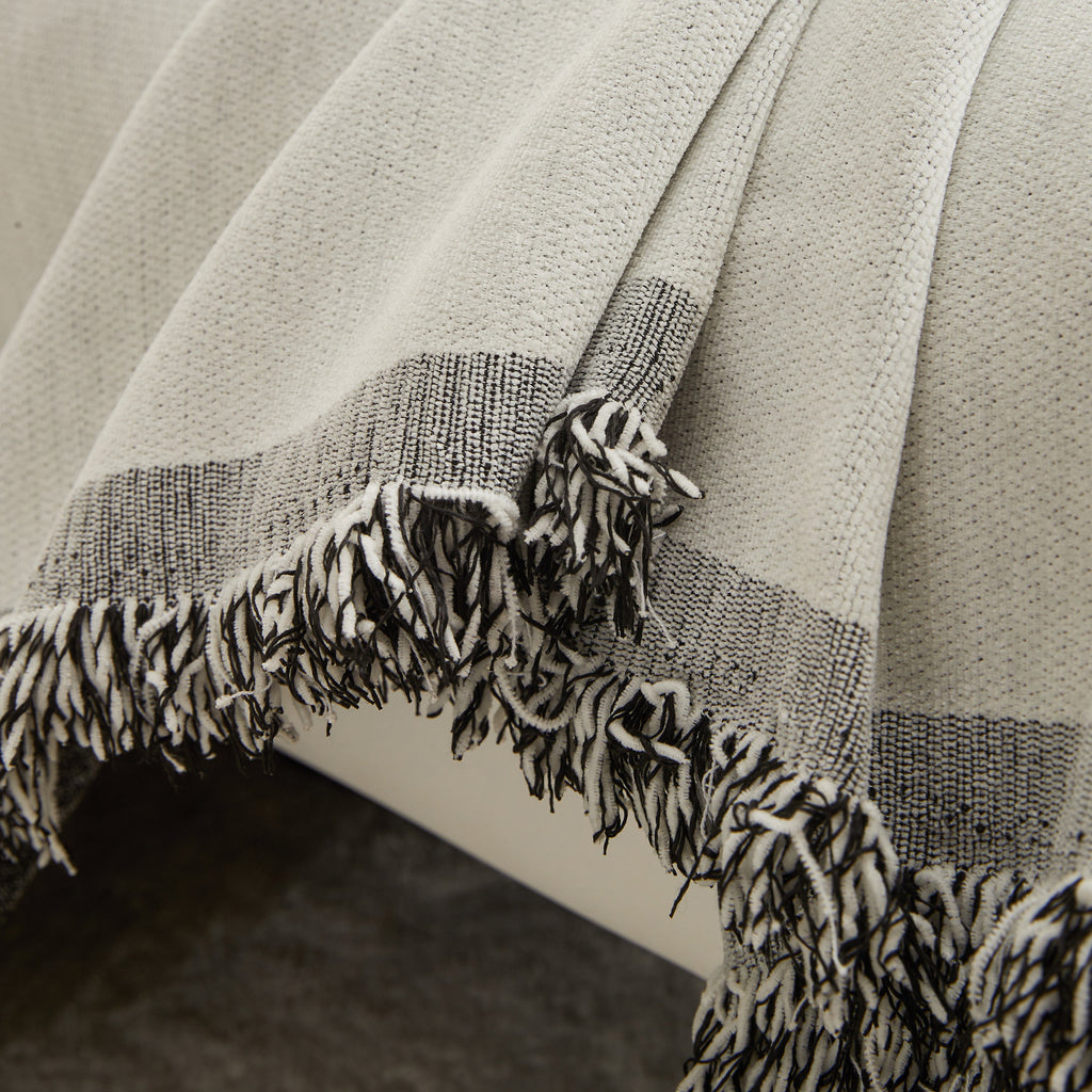 Chenille Butterfly Sofa Cover Blanket, L Shaped Couch Cover, Reversible Couch Protector