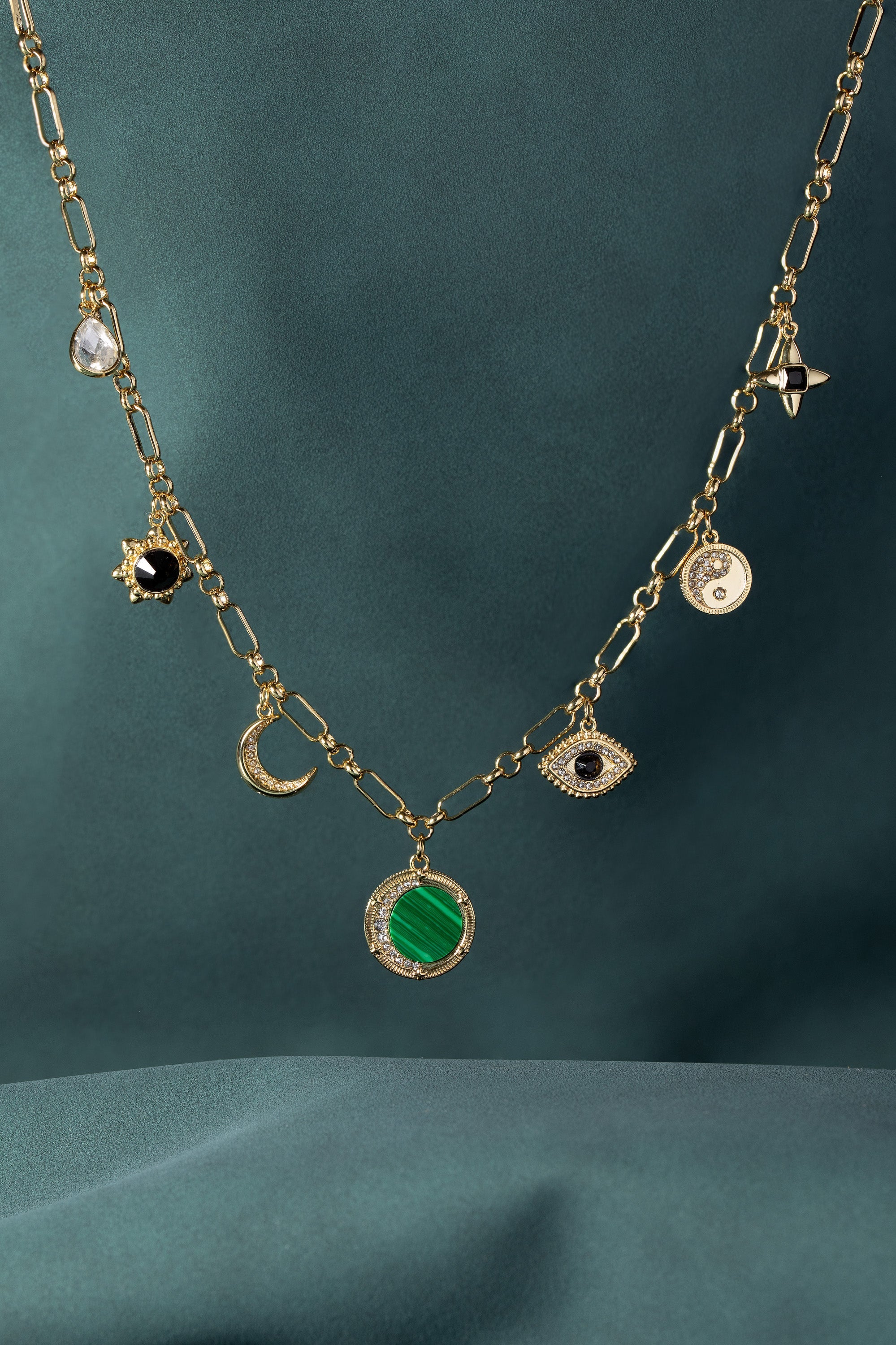 Malachite Charm Necklace