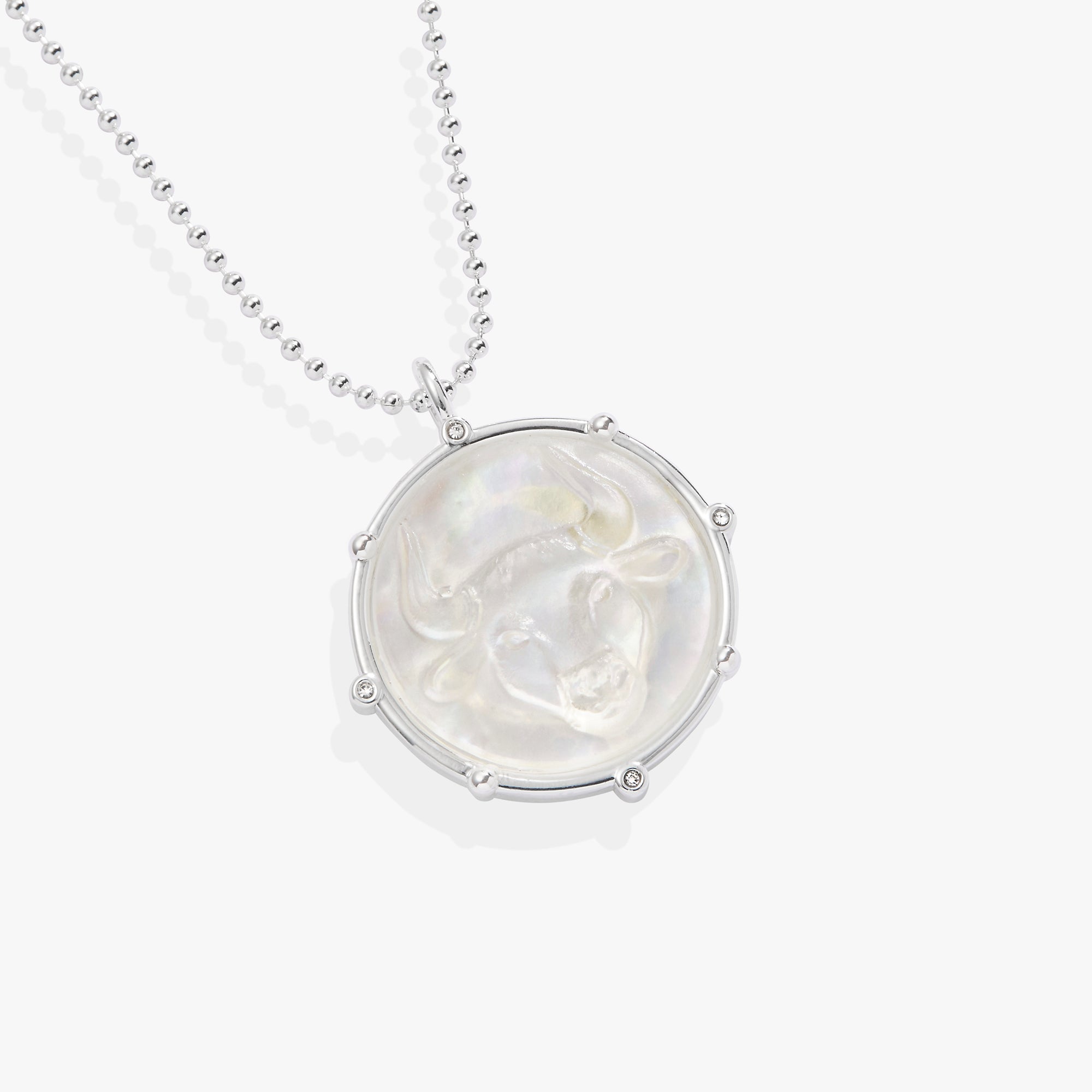 Taurus Zodiac Double-Sided Charm Necklace