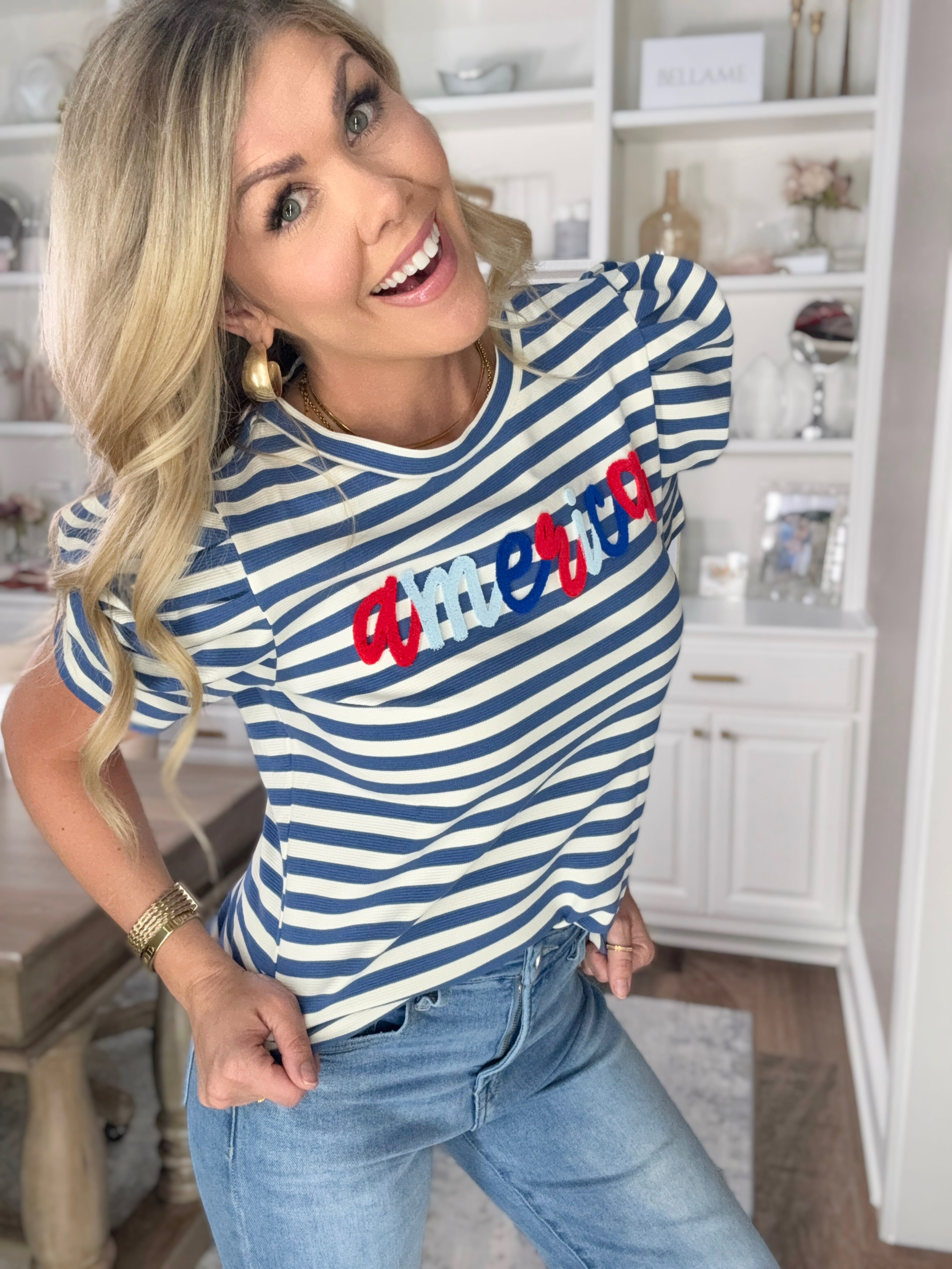 American Puff Sleeve Top